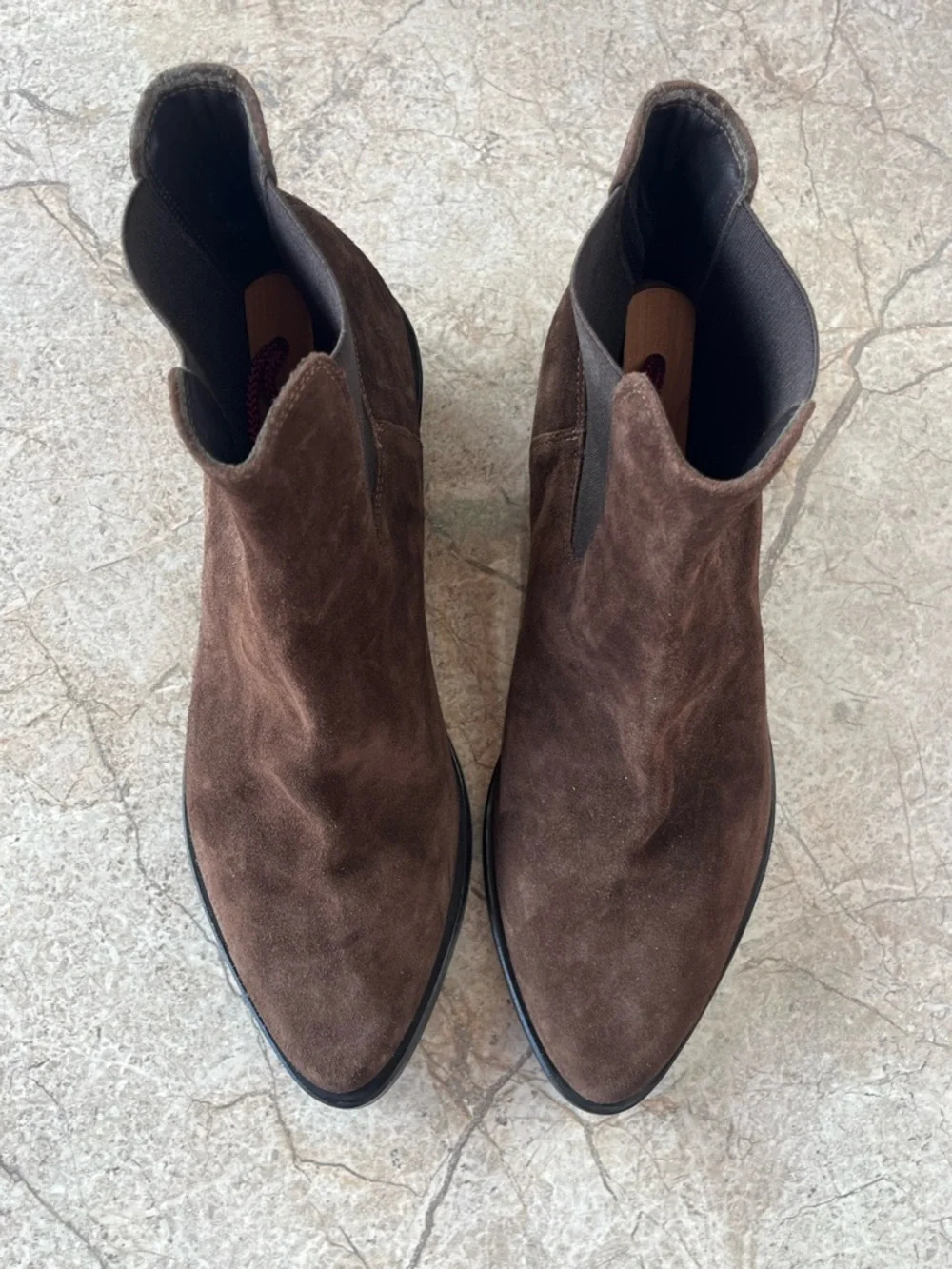 Fear of God Dark Brown Suede Chelsea Ankle Boots Italian Minimalist Luxury